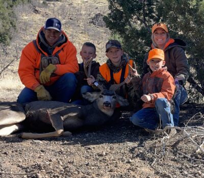 My family and I carrying on the Southern Utah traditions of deer camp