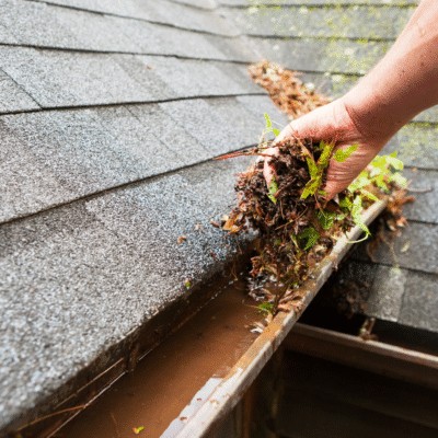 Cleaning gutters - an important step in winterizing your home